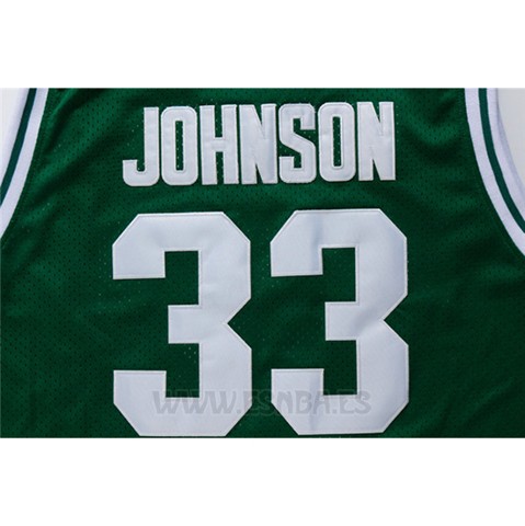 Camiseta NCAA Michigan State Spartans Magic Johnson #33 Retro Verde